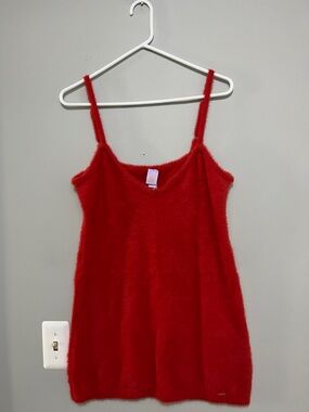 NWOT Savage X Fenty Fluff It Up Red Mini Dress
